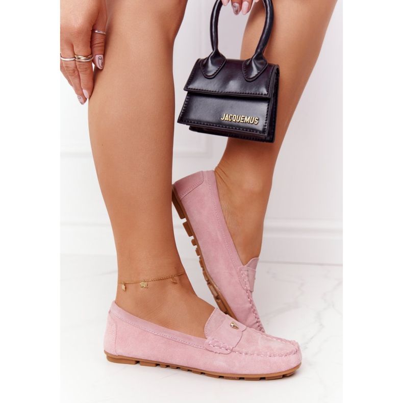 S.Barski Damen Wildleder Loafer S. Bararski Pink rosa 1