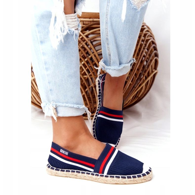 Frauen Espadrilles Big Star HH274483 Marineblau 3