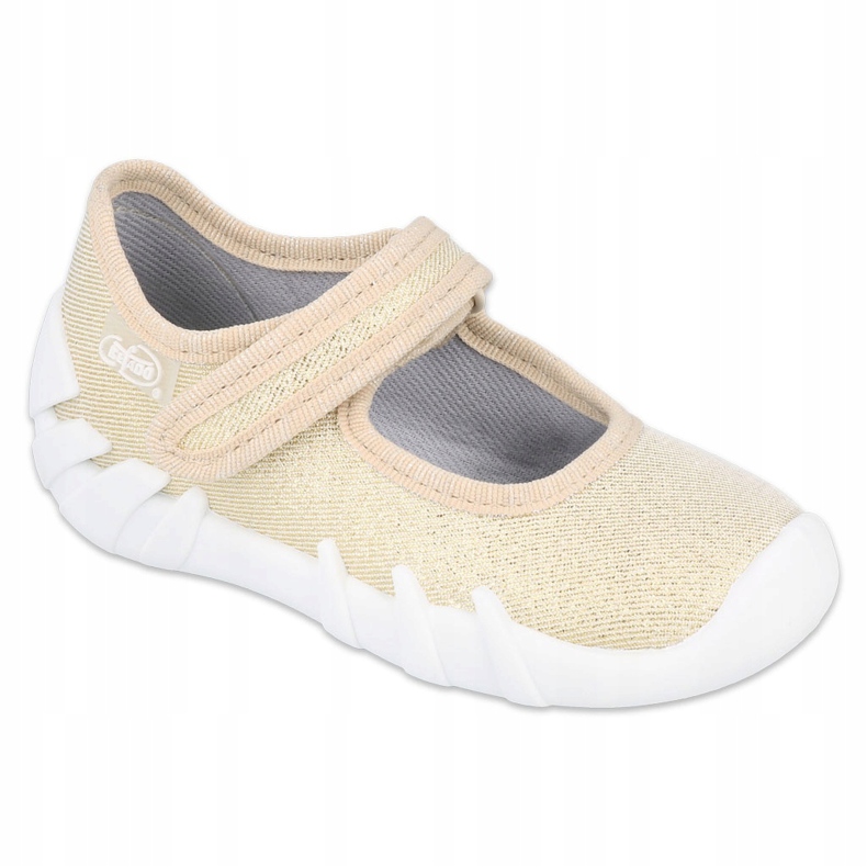 Befado Kinder schnelle goldene Schuhe 109P224 beige 1