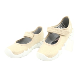 Befado Kinder schnelle goldene Schuhe 109P224 beige 2