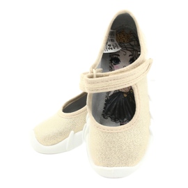 Befado Kinder schnelle goldene Schuhe 109P224 beige 5