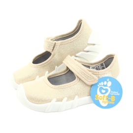 Befado Kinder schnelle goldene Schuhe 109P224 beige 6