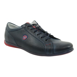 Joker Herren Freizeitschuhe 295 marineblau rot 3