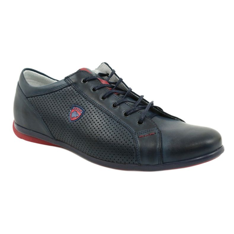Joker Herren Freizeitschuhe 295 marineblau rot 3