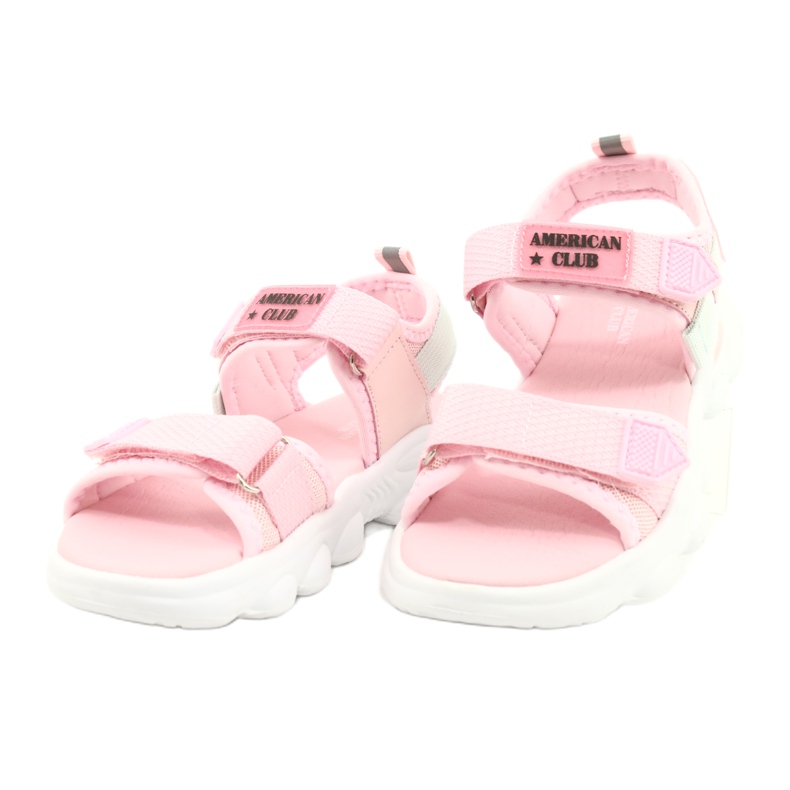 American Club Mädchen rosa Sports Sandalen RL32/21 2