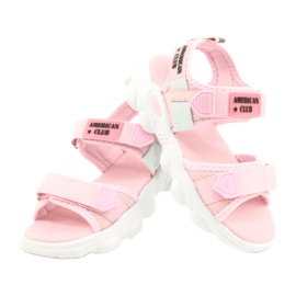 American Club Mädchen rosa Sports Sandalen RL32/21 4
