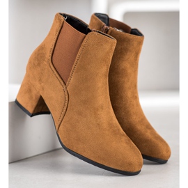 Clowse Klassische Wildlederstiefel braun 1