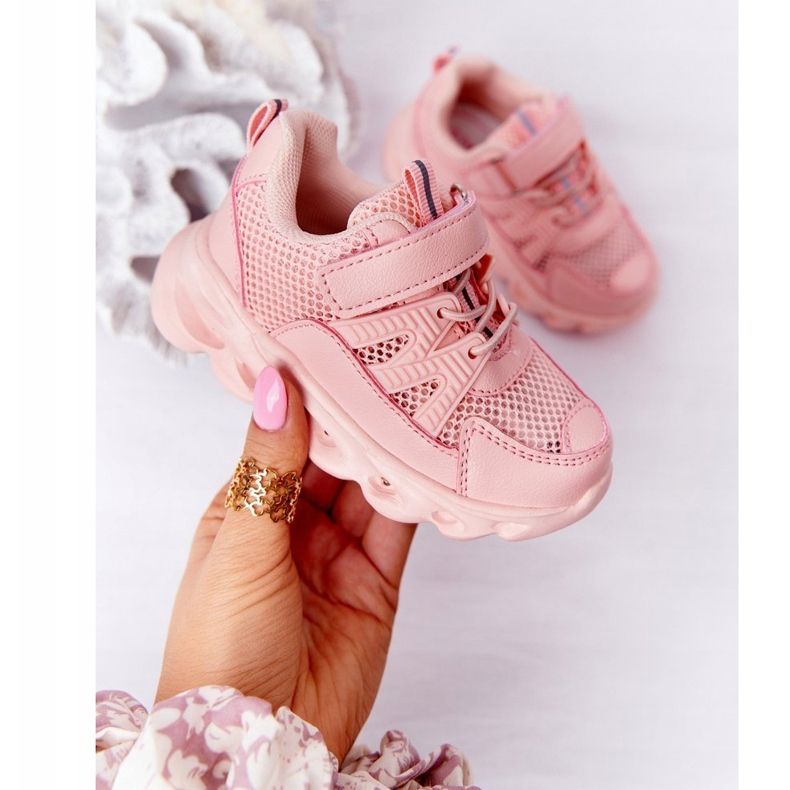 Kinder Sneakers mit beleuchteter Sohle Led Pink So Cool! rosa 2
