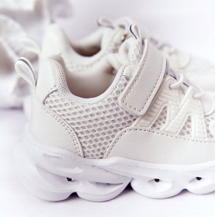 Kinder Sneakers mit beleuchteter Sohle Led White So Cool! weiß 1