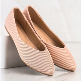Ballerinas in den Streifen von VINCEZA beige 2