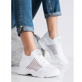 SHELOVET Hellweiße Sportschuhe 2