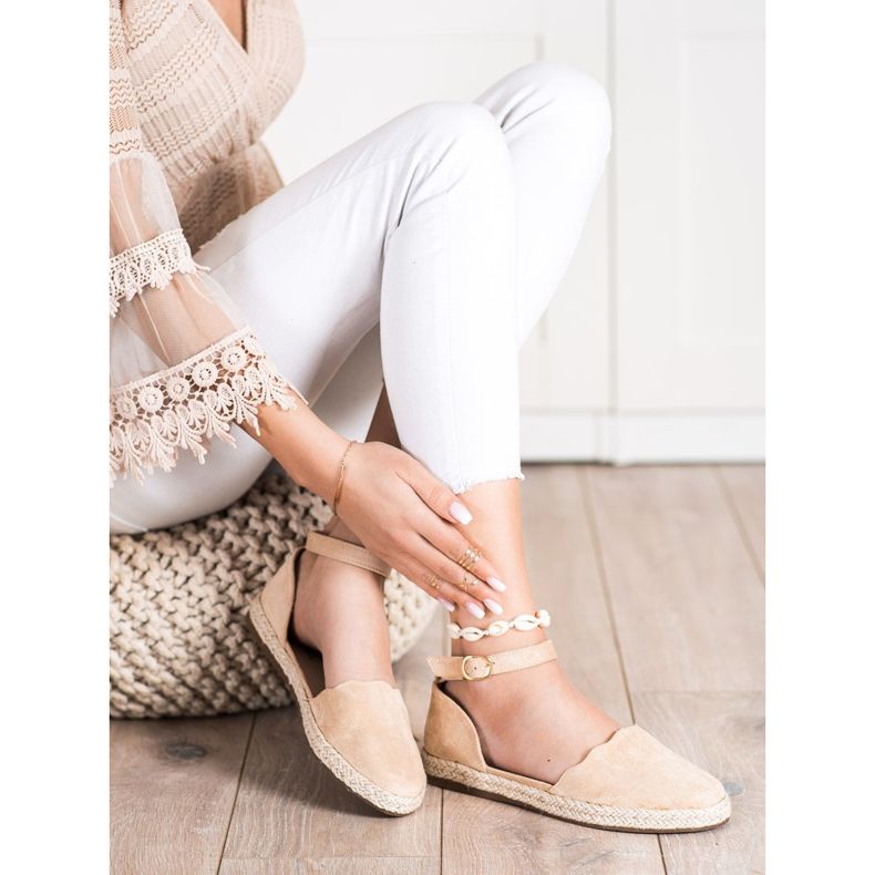 S. BARSKI Beige Espadrilles mit Schnalle S.BARSKI 2