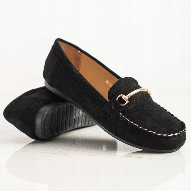 SHELOVET Kalsic Wildleder-Loafer schwarz 1