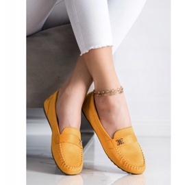 Fama Wildleder-Espadrilles mit Ornament gelb 2