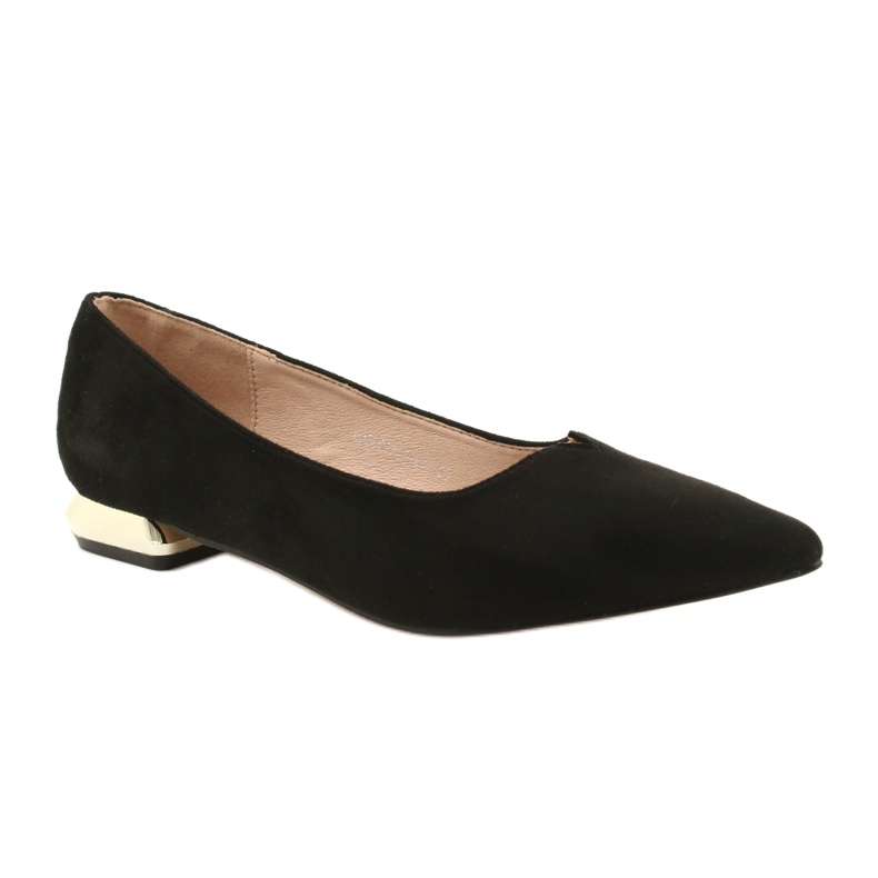 Pumps mit goldenen Absätzen FILIPPO DP2091 / 21 BK schwarz 3