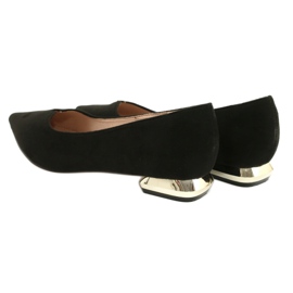 Pumps mit goldenen Absätzen FILIPPO DP2091 / 21 BK schwarz 7