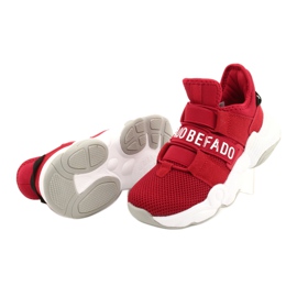 Befado Kinderschuhe 516X064 weiß rot 5