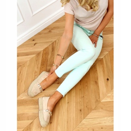 Espadrilles mit Steinen beige 100-131-SC-1 Beige 2