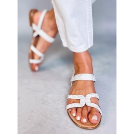 Silberne Damensandalen H8-176 Silber 1