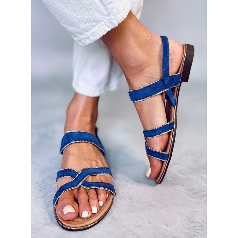 Blaue Damensandalen H8-177 Navy 1