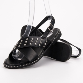 Filippo Modische Rocksandalen schwarz 1