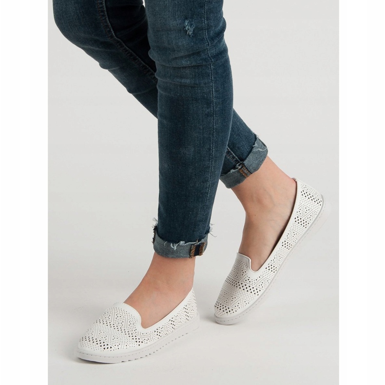 Weide Durchbrochene Lords weiß 1