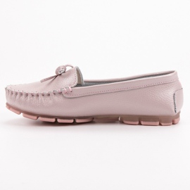 Filippo Leder-Loafer mit Schleife rosa 2