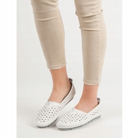 Kylie Damenschuhe aus Leder weiß 1