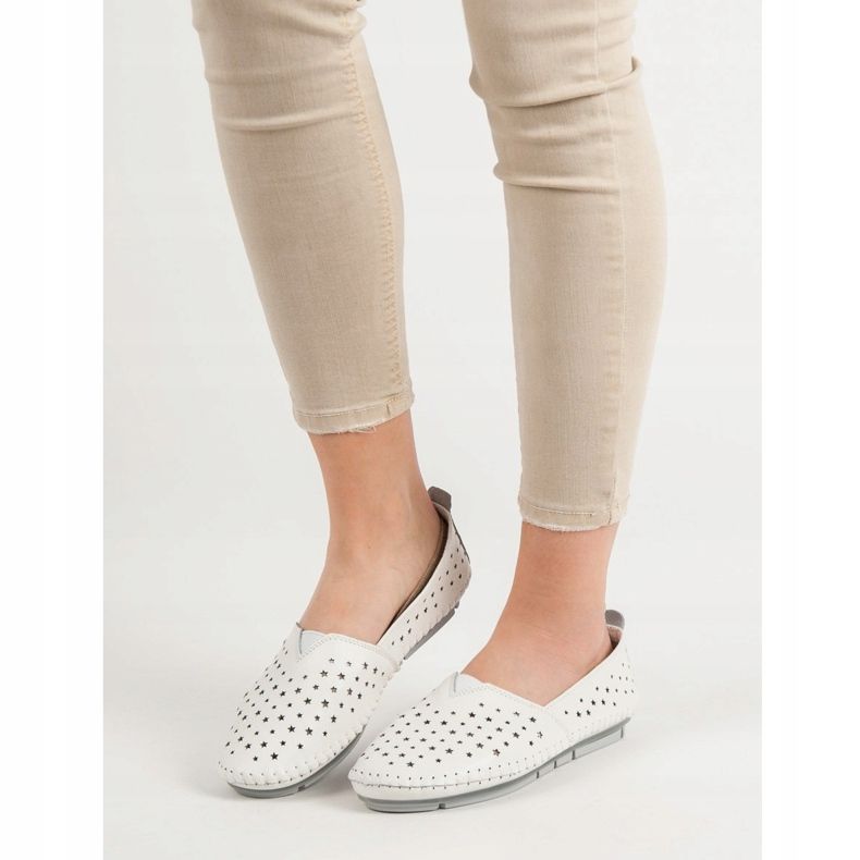 Kylie Damenschuhe aus Leder weiß 1