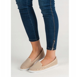 SHELOVET Durchbrochene Lords beige 1