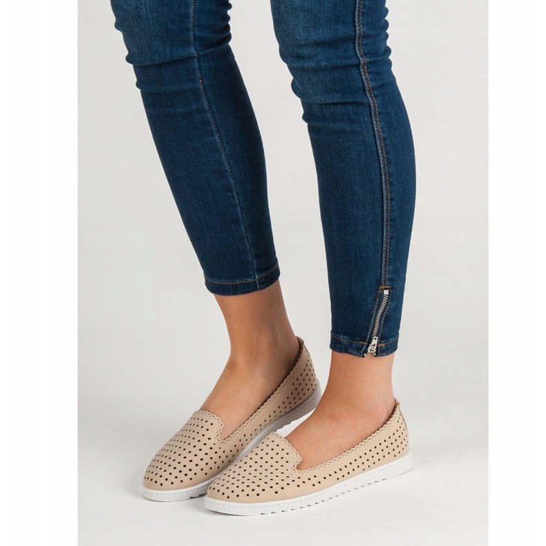 SHELOVET Durchbrochene Lords beige 1