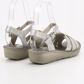 Evento Silberne Sandalen grau 1