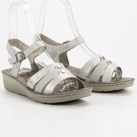 Evento Silberne Sandalen grau 2