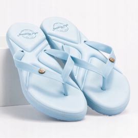 Ax Boxing Flip-Flops am Strand blau 3