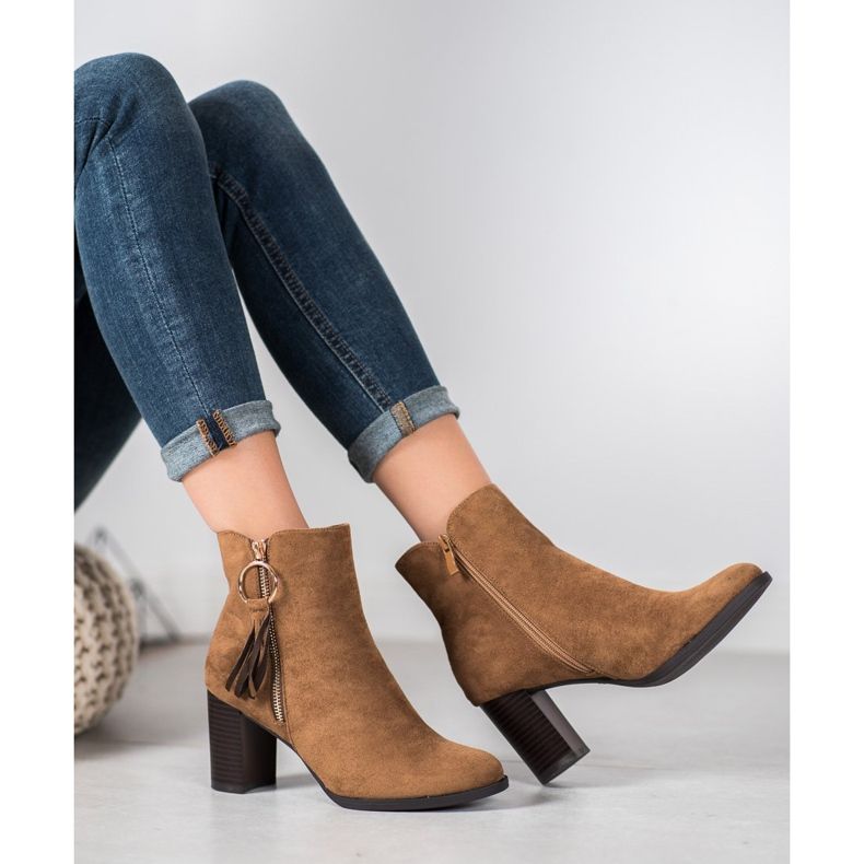 Filippo Stylische Wildlederstiefel braun 2