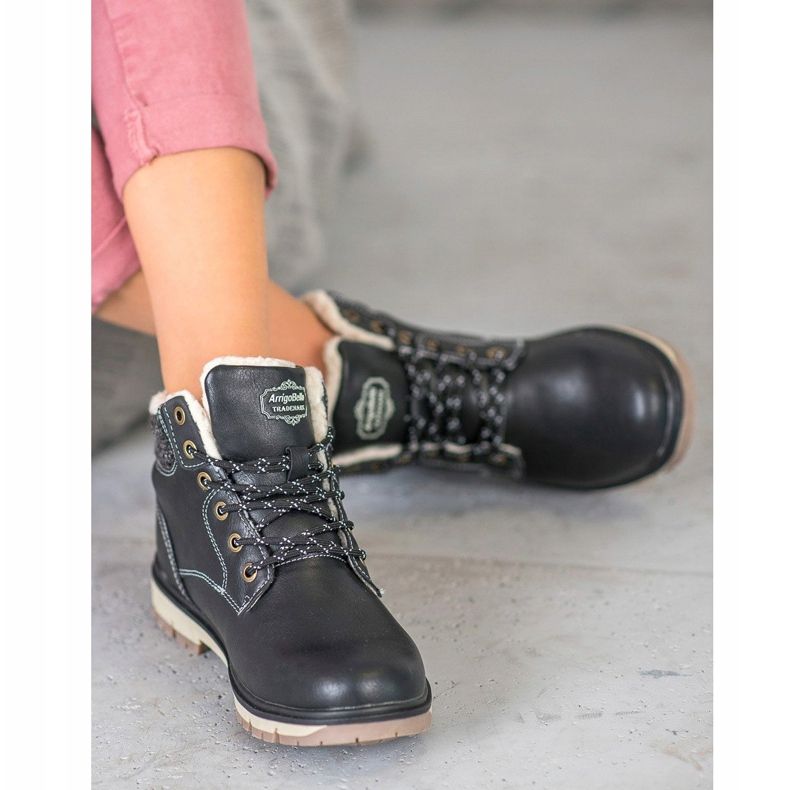 Arrigo Bello Trapper zum Schnüren schwarz 1