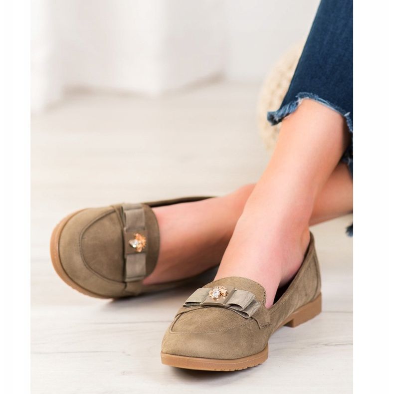 Miss Laura Lords mit dekorativer Schleife khaki grün 2