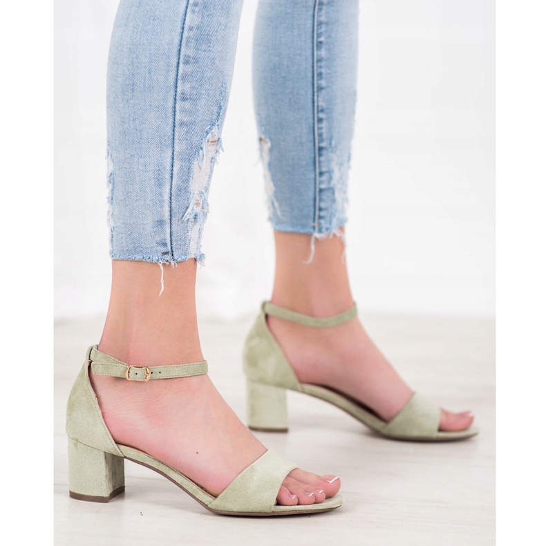 Seastar Bequeme Sandalen mit hohen Absätzen grün 2