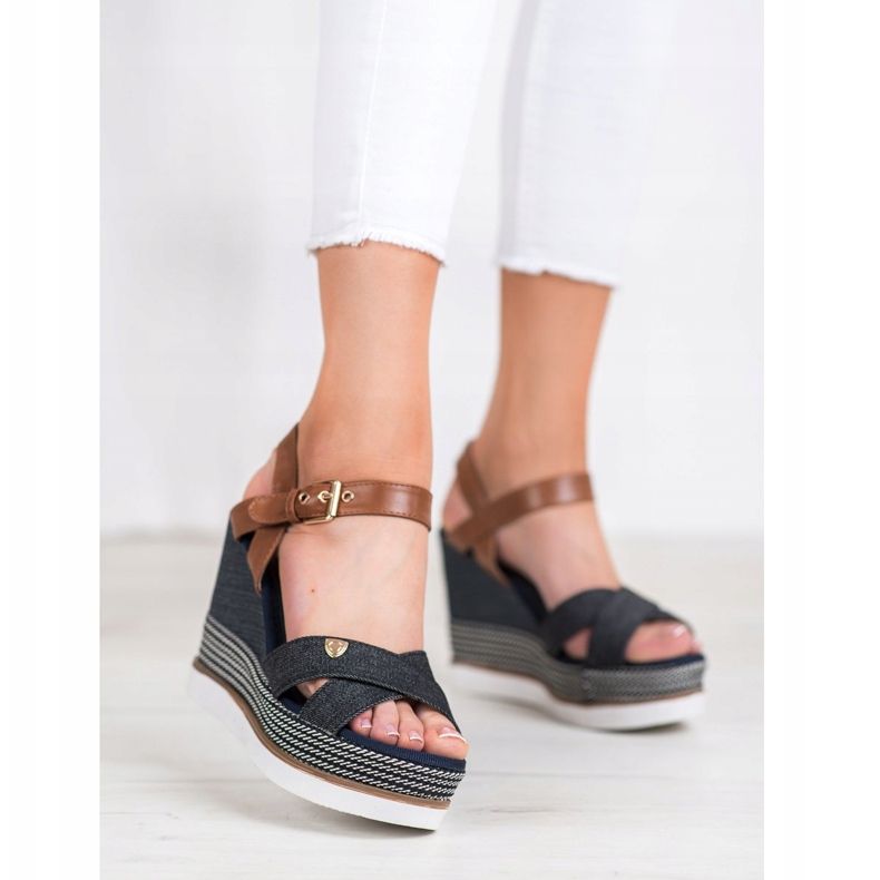 SHELOVET Keilsandalen mehrfarbig 2