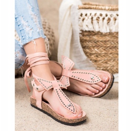 Seastar Gebundene Flip-Flops-Sandalen rosa 2