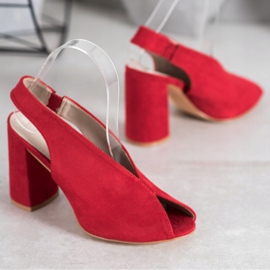 Filippo Slip-on-Sandalen an einer Bar rot 1