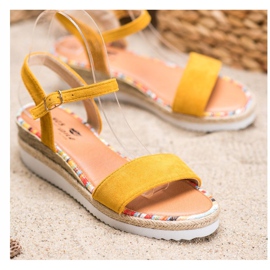 Yes Mile Bequeme Wildledersandalen gelb 1