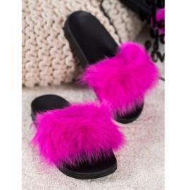 Seastar Hausschuhe mit Fell rosa 1