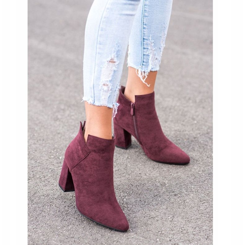 VINCEZA hohe Stiefel rot 2