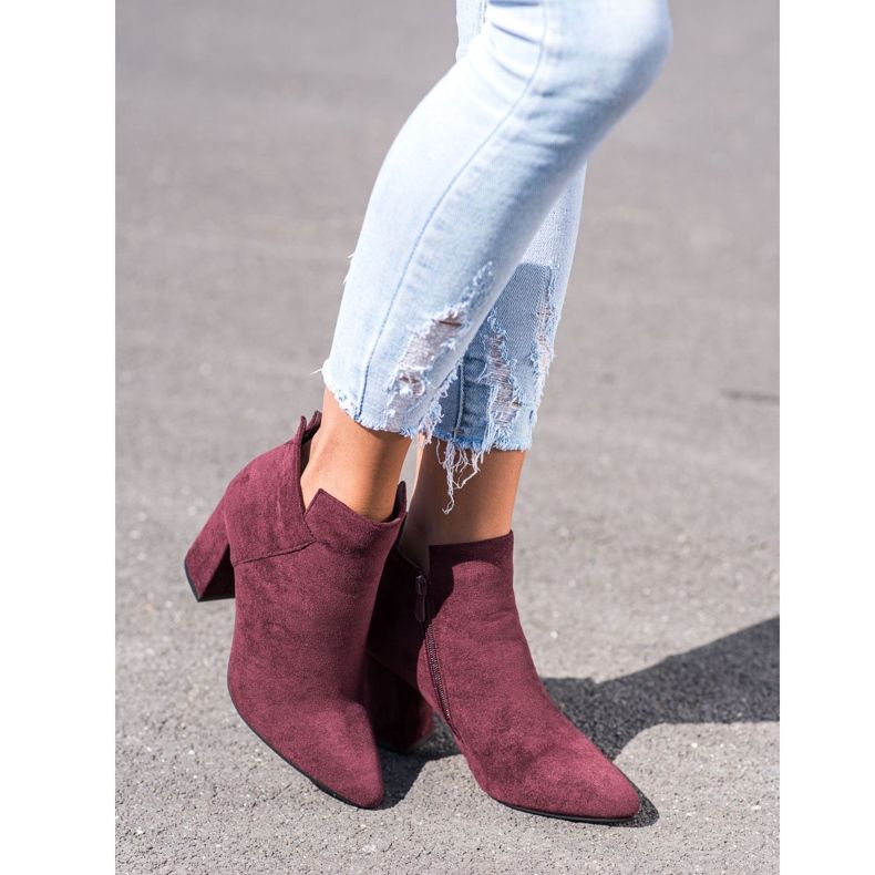 VINCEZA hohe Stiefel rot 1