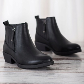 Bella Paris Warme Stiefel mit Reißverschluss schwarz 2