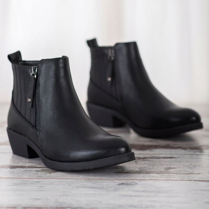 Bella Paris Warme Stiefel mit Reißverschluss schwarz 2