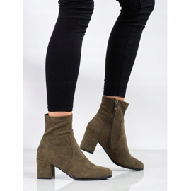 Evento Stiefel mit hohem Absatz grün 1