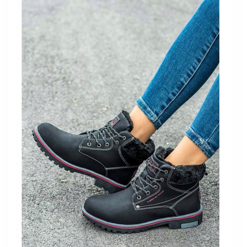 Arrigo Bello Warme Trekkingschuhe schwarz 2