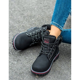 Arrigo Bello Warme Trekkingschuhe schwarz 1